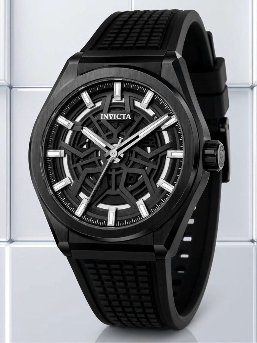 Invicta Speedway Skeleton Racing Rims
Men’s Black Watch 46MM
